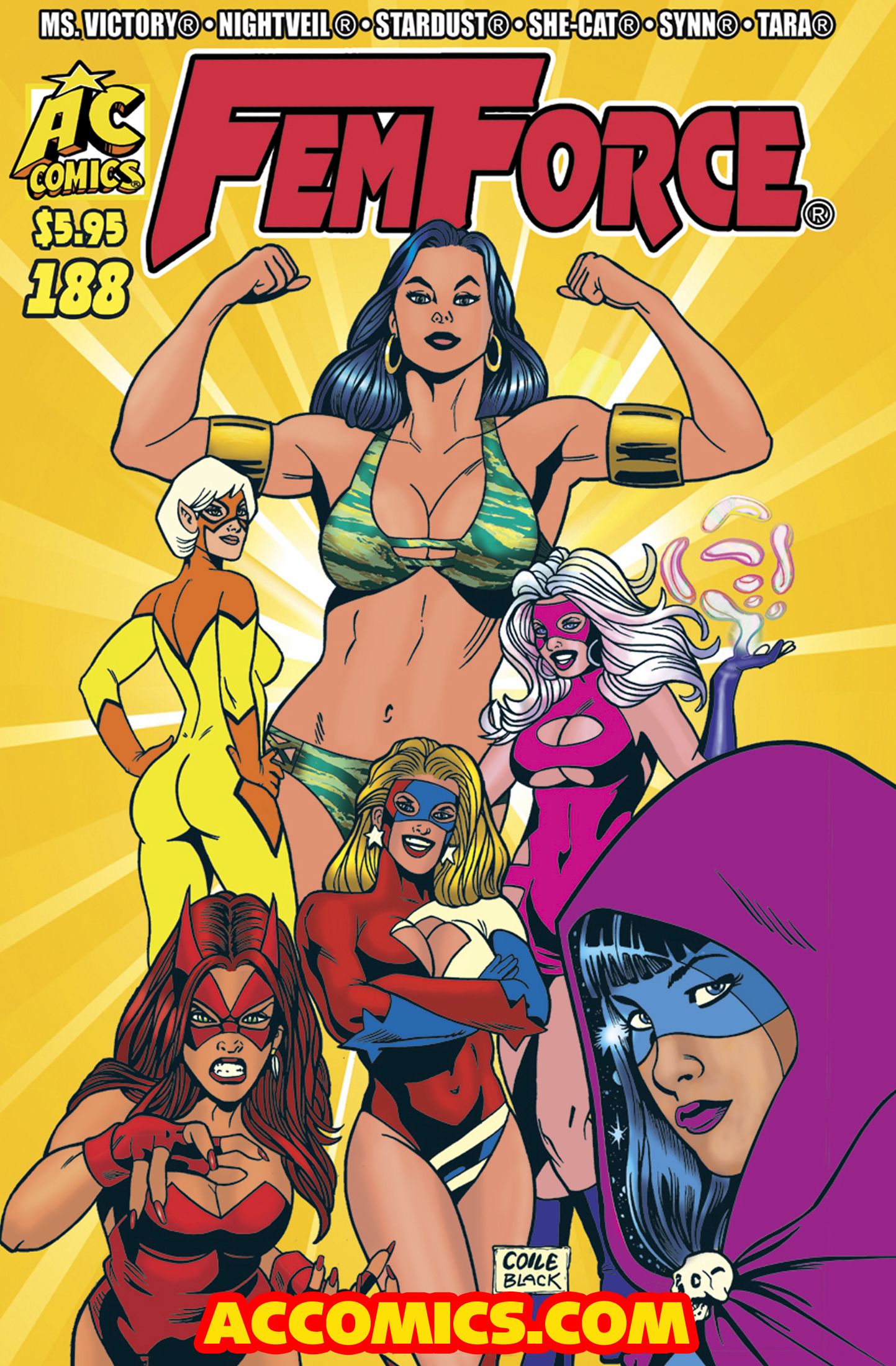 A new era begins at AC COMICS in December 2019 as the long-running FEMFORCE title (published in black and white since 1995) to with issue #188!! – FIRST COMICS NEWS